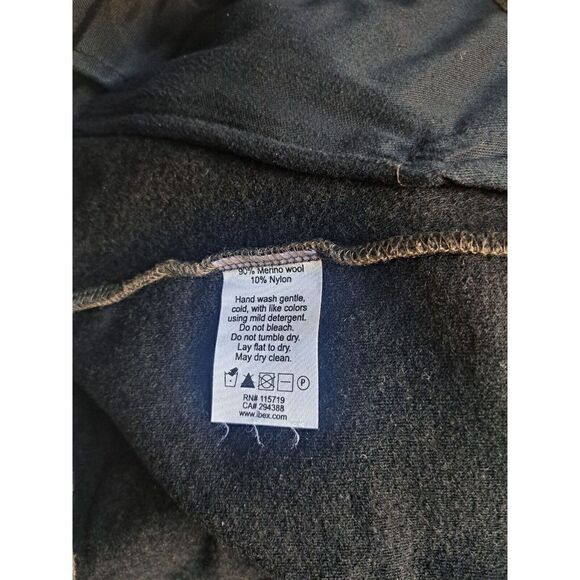 Ibex Women Small Merino Wool Sweater Vest Heathered Army Green Made USA Full Zip - Picture 7 of 7